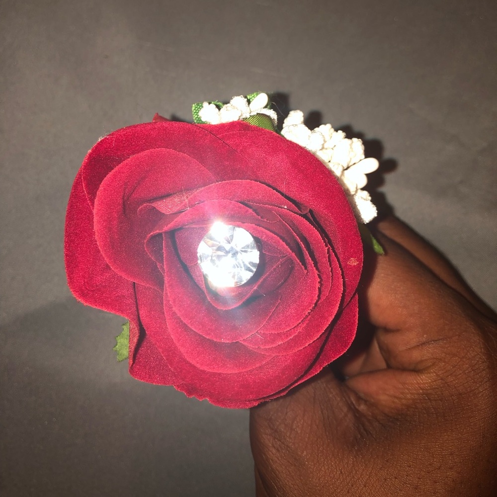 Rose pin for prom weddings etc...